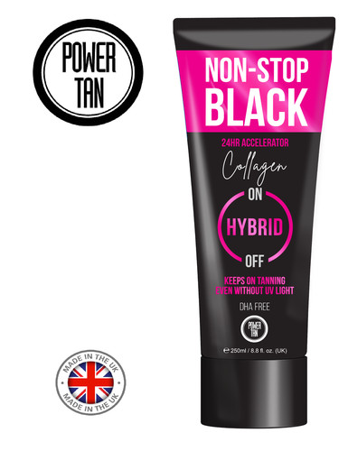 Power tan non stop - tan, black